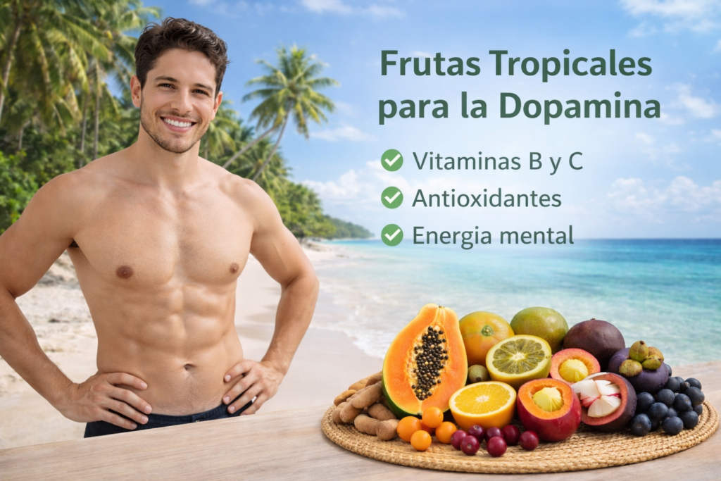 Frutas tropicales relacionadas con la energía mental y la dopamina