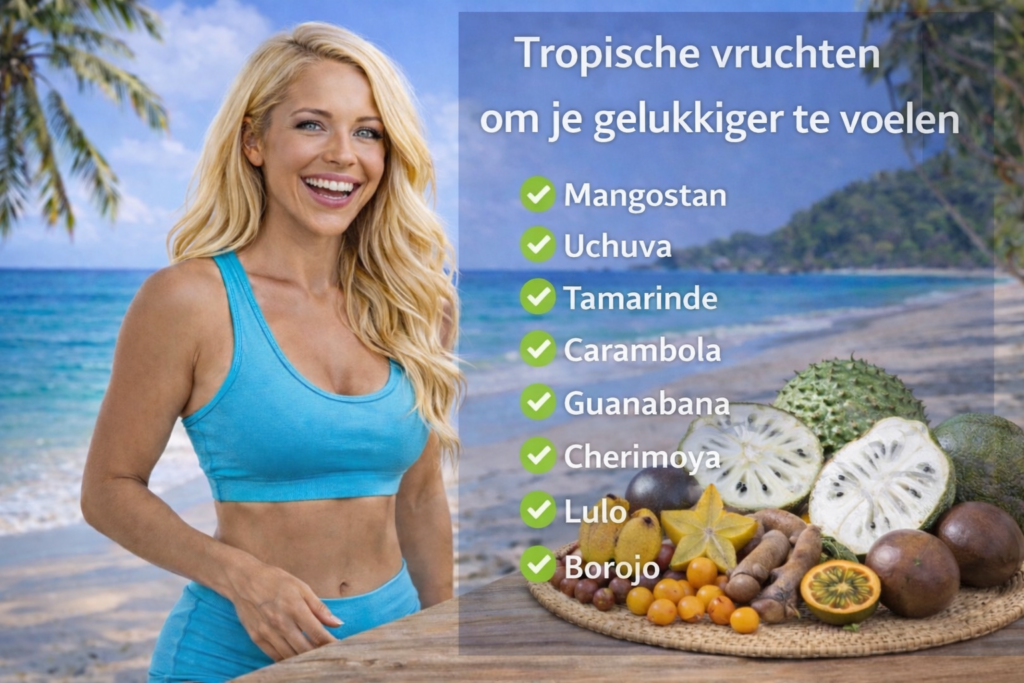 Tropisch fruit met vitamines en antioxidanten voor een beter humeur en mentaal welzijn