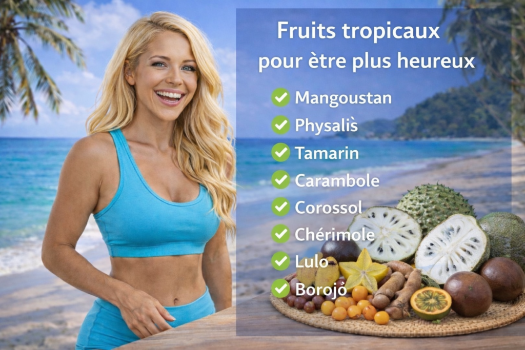 Fruits tropicaux, vitamines et antioxydants pour le moral et le bien-être