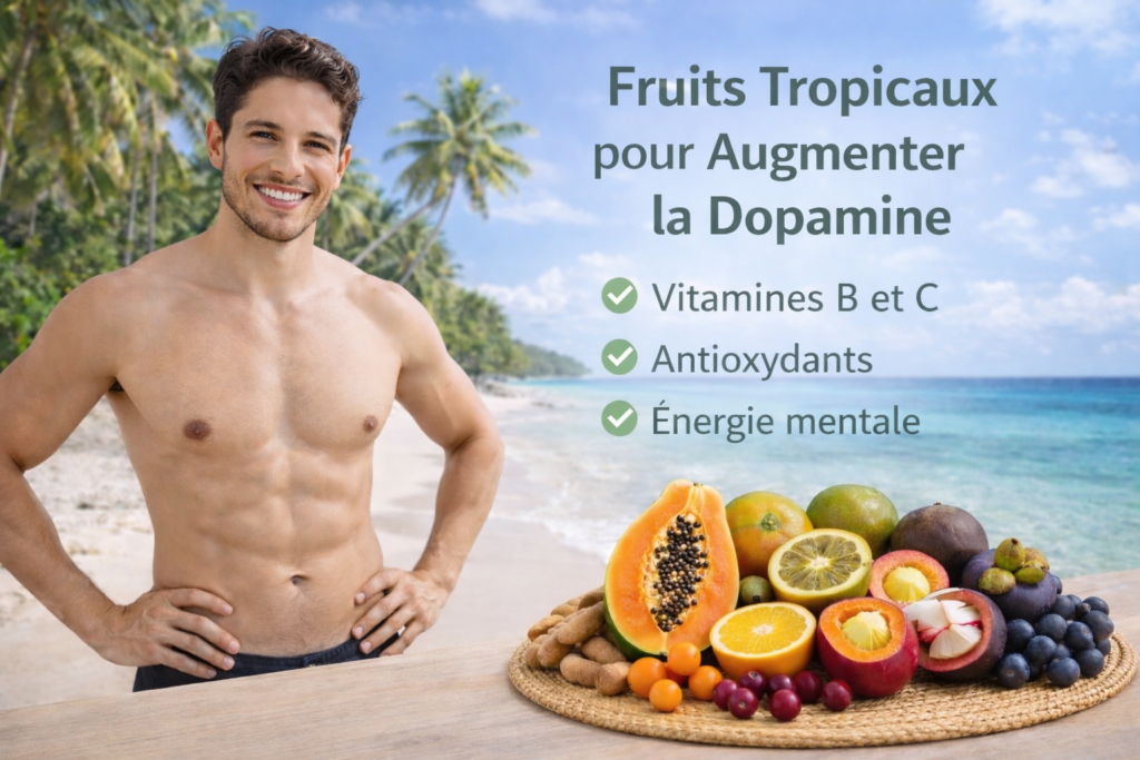 Fruits tropicaux et nutriments pour la dopamine, la motivation et l’énergie mentale